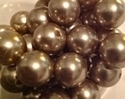 Picture of BD14R13  14mm BROWN opaque round plastic beads