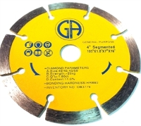 Circular Saw Blade Diamond 4" db3779 for stone,tile,marble,brick,granite,cement.  Suitable for tile,miter,table and skil saw-full view