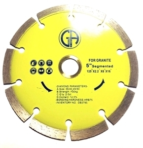 Picture of DB3786  5IN Segmented saw blade for Granite 5/8 "-7/8" arbor