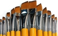 Angular Paint Brush - Synthetic Hair Artist Brushes