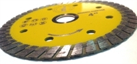 Circular Saw Blade Diamond DB3757AHP 4" for stone,tile,marble,brick,granite,cement.  Suitable for tile,miter,table and skil saw-edge view