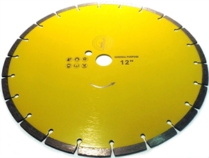 Saw Blade Circular Diamond for marble,granite,sandstone,limestone,tile,concrete,asphalt,refractory,brick,slate,stucco,stone,masonry,pavers,wall bricks 12" Segmented DB3809 main image