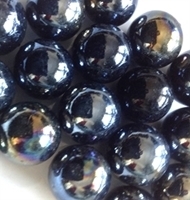 Picture of M59  16MM Black opal shiny glass marbles