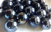 Picture of M59  16MM Black opal shiny glass marbles