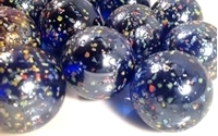 Picture of M212 25MM Mixed Metallic Cobalt Blue with Sesame Marbles