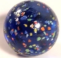 Picture of M212 25MM Mixed Metallic Cobalt Blue with Sesame Marbles