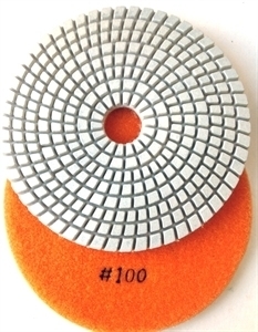 Picture of DPP127  5IN Diamond Polishing Pad WET - 100 GRIT