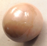 Picture of M40  25MM Beige opal shiny glass marbles 