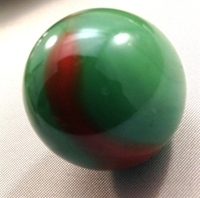 Picture of M245 25MM Green Base With Colored Swirls Shiny Glass Marbles