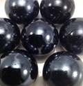 Picture of M43  25MM Black opal shiny glass marbles 