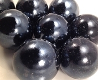 Picture of M43  25MM Black opal shiny glass marbles 