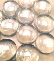 Picture of N04  14MM Clear metallic glass gems
