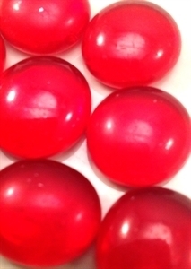 Picture of N14 14MM Dark Red Cathedral Metallic Glass Gems