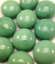 Picture of N21  14MM Pea Green Opal shiny glass gems