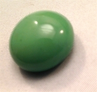 Picture of N21  14MM Pea Green Opal shiny glass gems