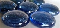 Picture of N66 30MM  Blue Shiny Glass Gems OUT OF STOCK