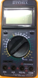 Picture of DT9206A  Digital Multimeter with Auto Power Off, Frequency 