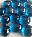 Picture of N44 10MM Cathedral Blue Shiny Glass Gems OUT OF STOCK