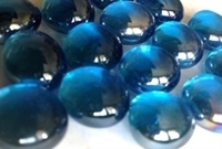 Picture of N44 10MM Cathedral Blue Shiny Glass Gems OUT OF STOCK