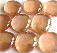Picture of N71 30MM Pink Shiny Glass Gems