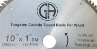 Saw Blade Circular Carbide tcc1100 10" 100T for table chop miter & skilsaw closeup