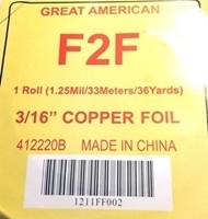 Picture of FF2  3/16" x100' Copper Foil 1.25 mil