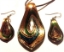 Picture of GP1 Hand Made Fused Glass Jewelry Set-Leaf