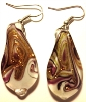 Picture of GP8 Hand Made Murano Fused Glass Jewelry Set-Leaf 