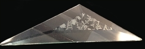 Picture of B47SDG  1/2 of a 4 X 7 Glue Chipped Diamond bevel