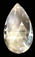 Glass Crystal 50x29mm Faceted Drop P10C alternate image