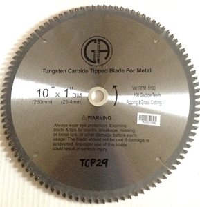 Saw Blades 10" Circular Carbide  for Metal on Table Chop Miter & Skilsaw full view