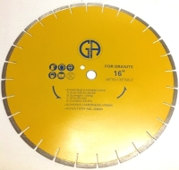 Saw Blade Circular Diamond 16" Segmented Silver Brazed for Granite DW84 main view