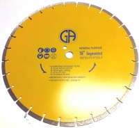 16" Segmented Circular Saw Blade Diamond DB3819 for skilsaw, table saw and tile saw.  General purpose blade. main view