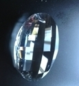 Picture of P881C 63mm Crystal Oval Pendant 1 hole
