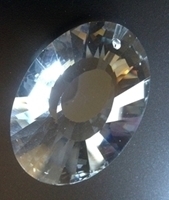 Picture of P877C 76mm Crystal Oval Pendant 1 hole