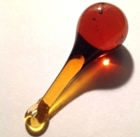 Picture of P101 50mm Amber Raindrop Crystals 