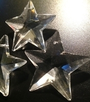 Picture of P41C  40mm Crystal Clear Star Pendant with mounting hole