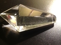 Picture of P44C  76MM  clear Ice Crystal with one mounting hole