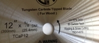 	Circular Saw Blade Carbide 12" 80T for Wood. Suitable for table saw, chopsaw and miter saw - closeup