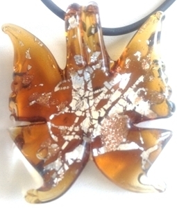 Picture of GP33 Hand Made Murano Fused Glass Jewerly-Butterfly