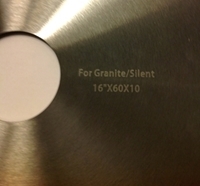 Picture of DWS16 16"x15x50/60 Silent blade for Granite