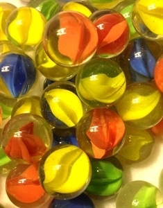 Picture of MM143 16MM Clear with various colored swirls