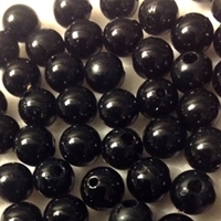 Picture of BD8R14  8mm BLACK round plastic beads
