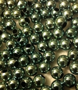 Picture of BD8RM7  8mm METALLICBLUE round plastic beads