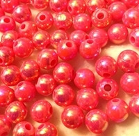 Picture of BD8RR4  8mm RAINBOW PINK round plastic beads