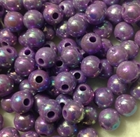 Picture of BD8RR10 8mm RAINBOW PURPLE round plastic beads