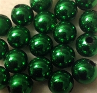Picture of BD10RM9 10mm METALLIC GREEN round plastic beads