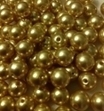 Picture of BD12R3  12mm GOLD round plastic beads