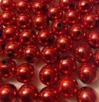 Picture of BD12RM5  12mm METALLIC RED round plastic beads