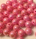 Picture of BD12RR4  12mm RAINBOW PINK round plastic beads